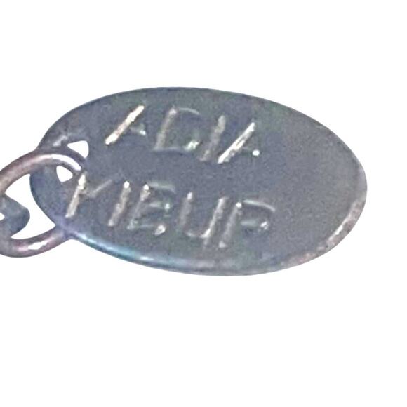 Adia Kieur Necklace 16" Bead Orange Pink Cocktail Costume Minimalist Simple - Picture 4 of 5